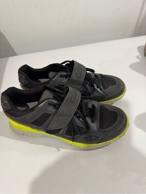 Giro Women's Black Athletic Shoes with Neon Yellow Accents